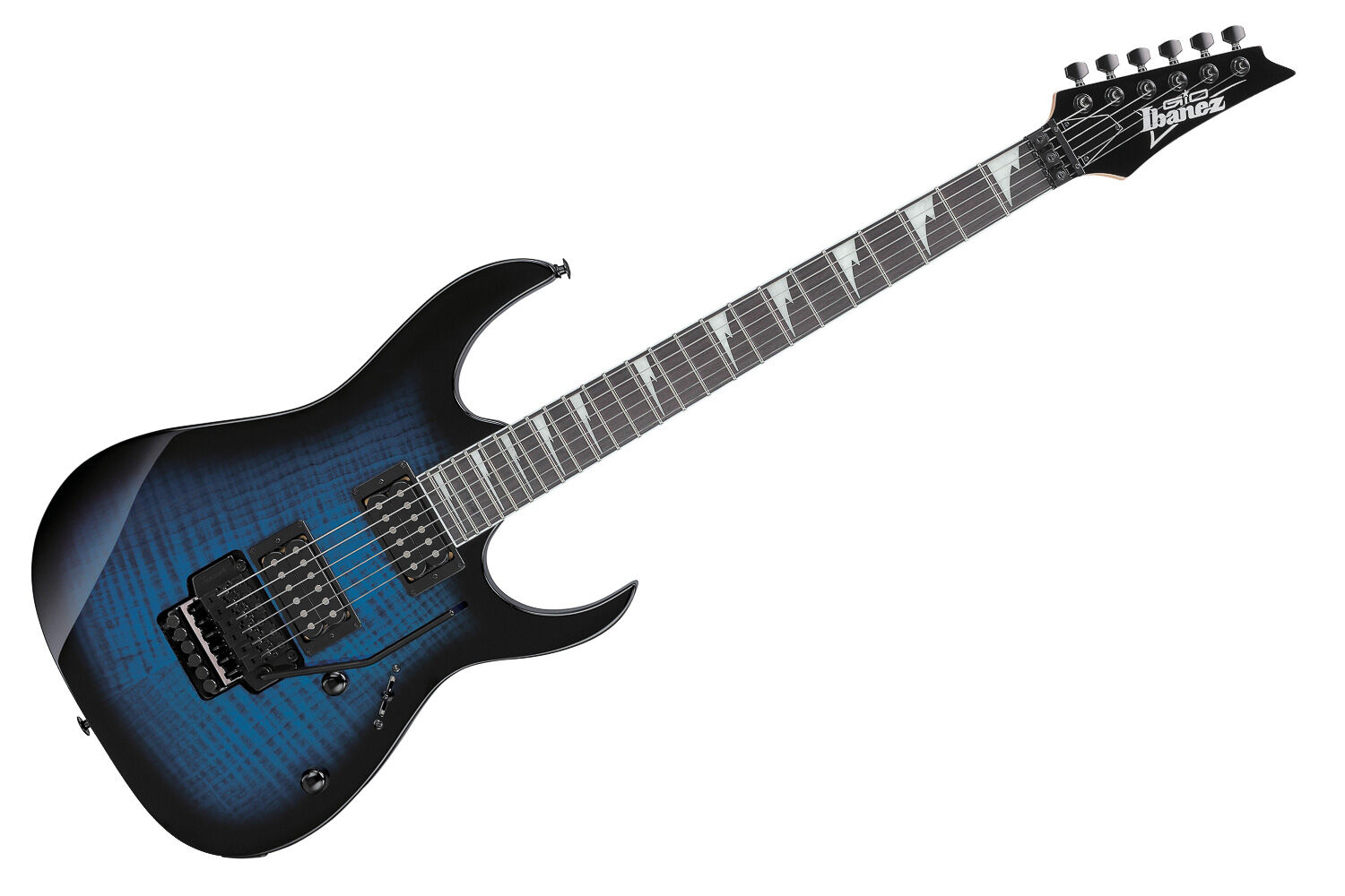 Guitarra 6C RG GIO Trans Blue Sunburst Ibanez GRG320FA-TBS - Toda