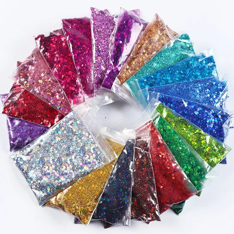 Glitter Flocado Holográfico 7 - Laranja 10g - Decore Artesanatos SP