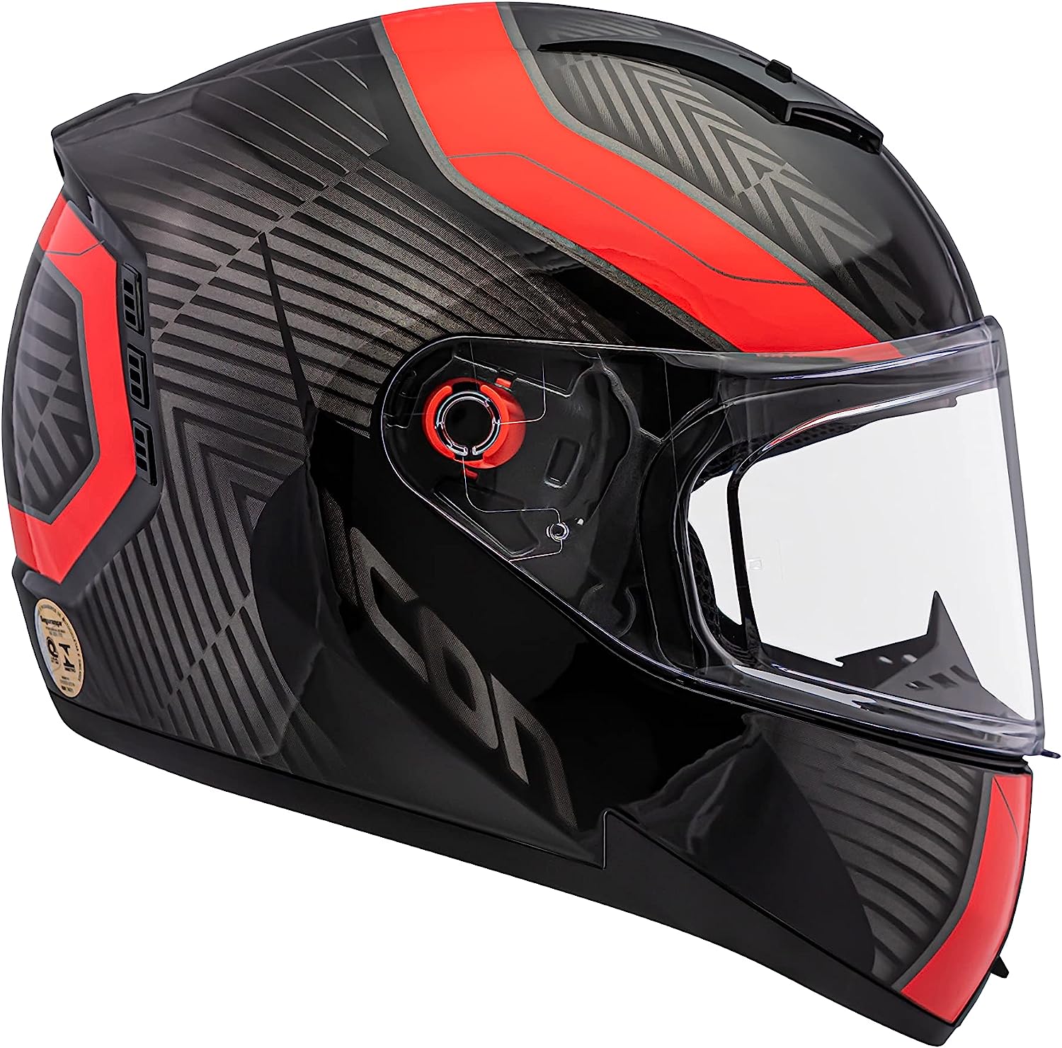 Capacete Peels Icon Dash Chumbo Fosco com Vermelho - BJ COMERCIO