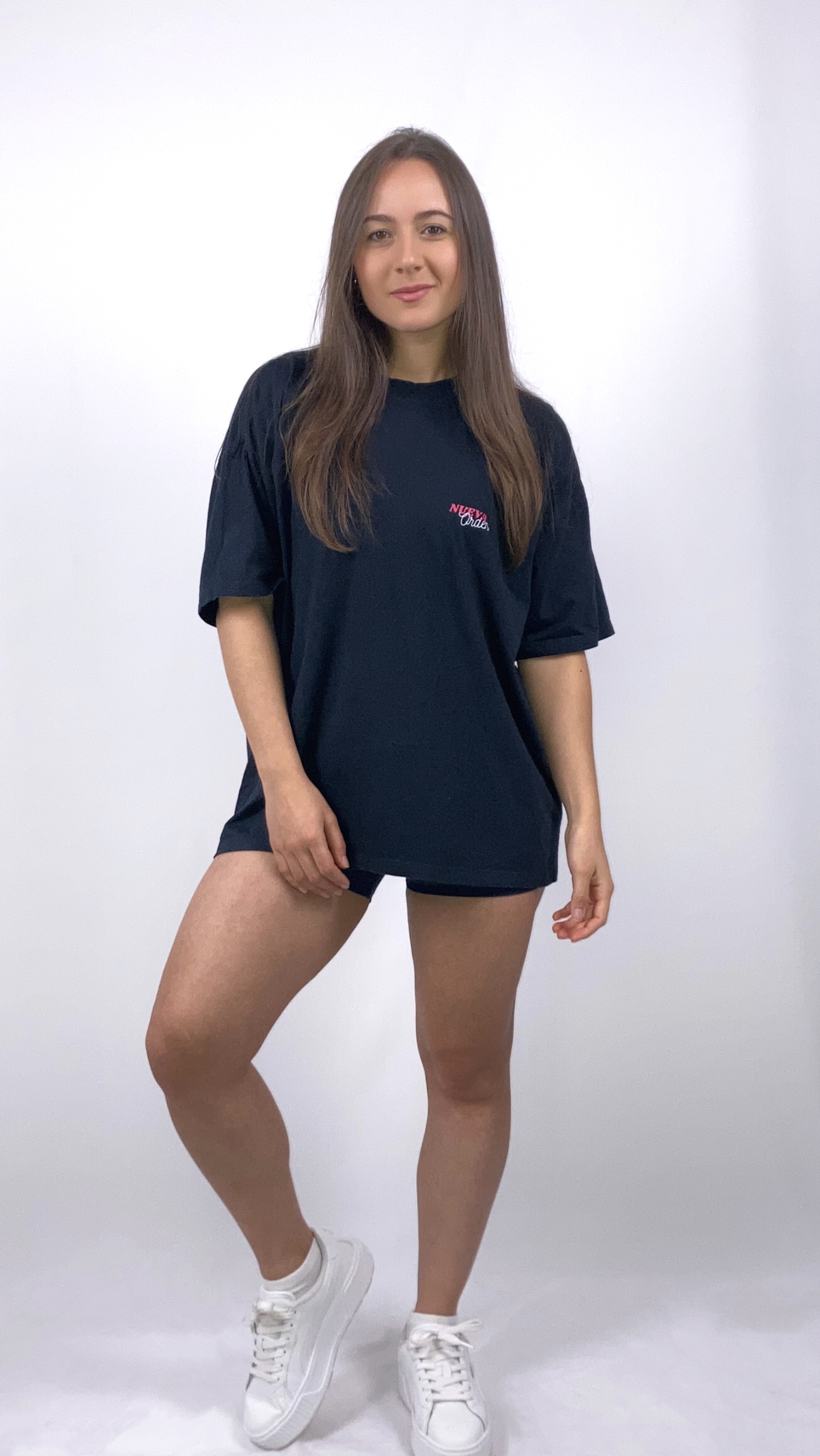 Camiseta Preta Oversized A good day to start Unissex - NUEVAORDEN