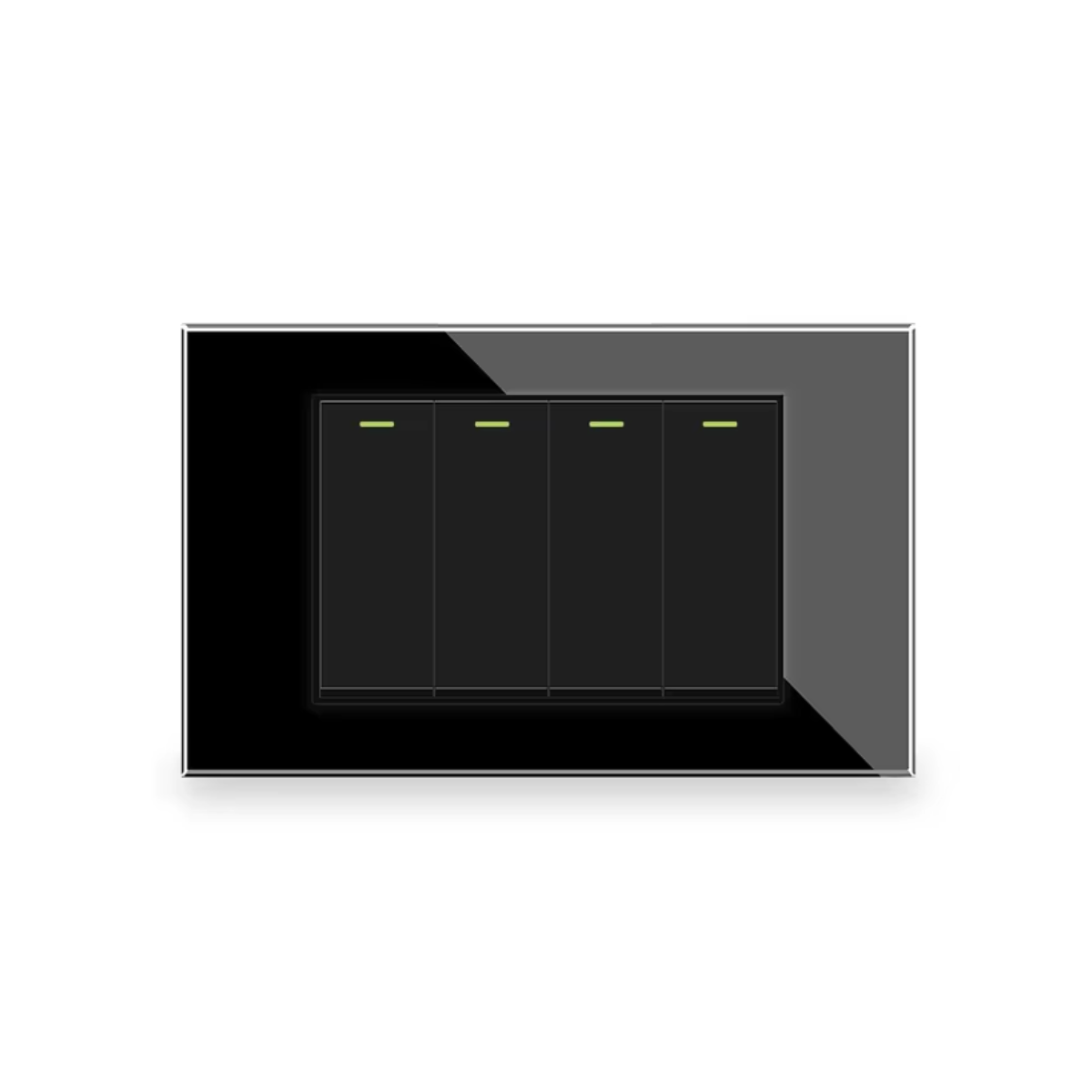 スイッチライト　4台 Interruptor 4 Teclas Acabamento Premium Vidro Temperado 4x2