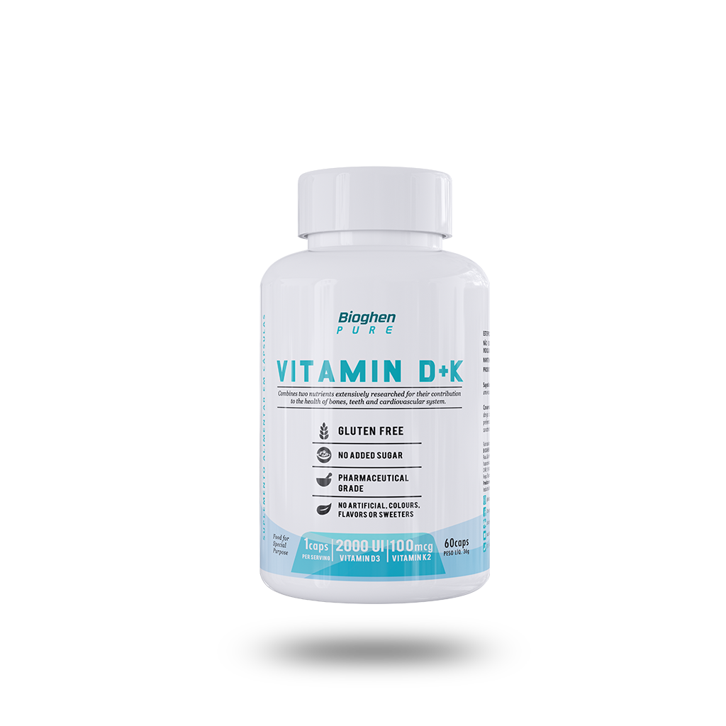 PURE VITAMIN D+K 60 Cápsulas Bioghen
