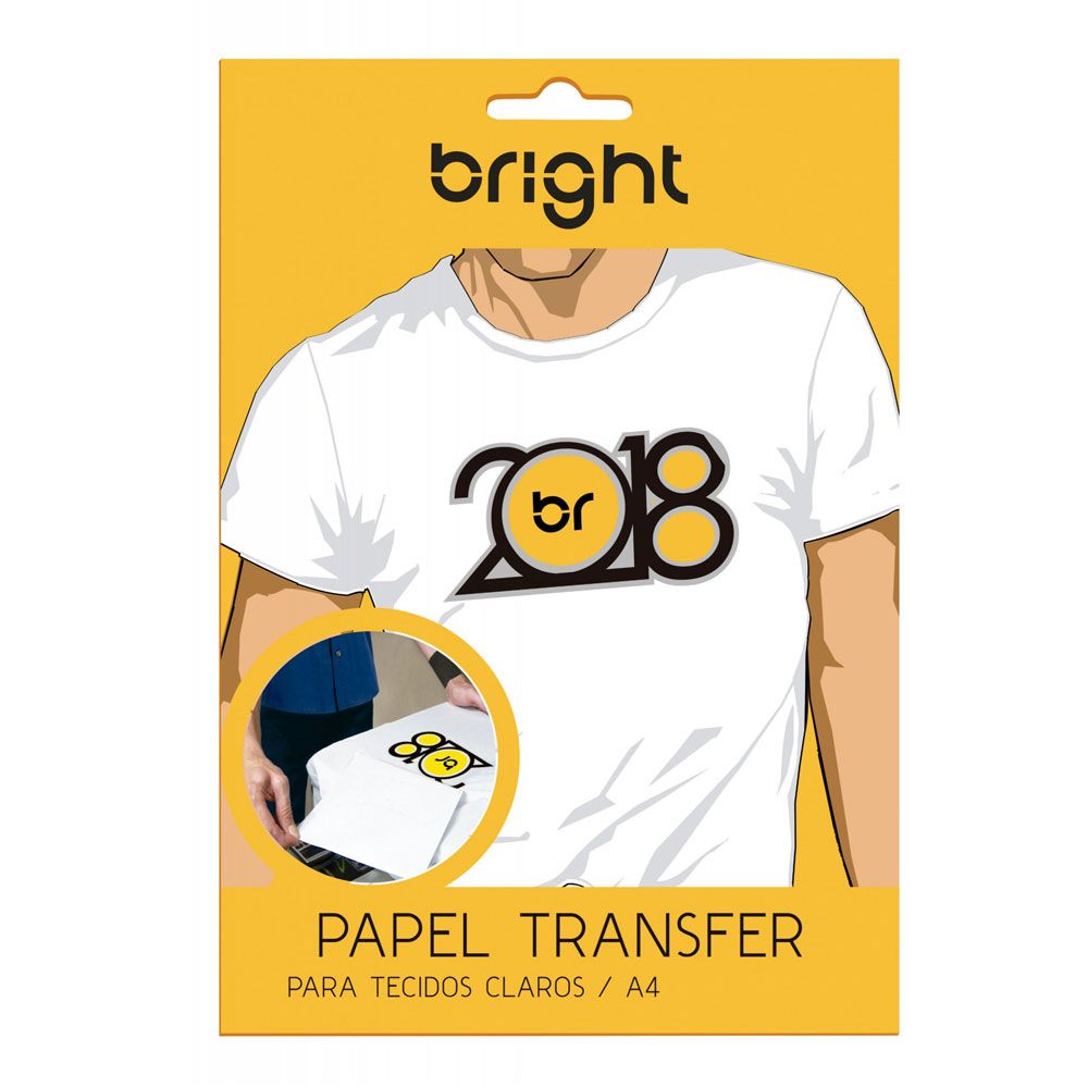 Papel Transfer Light - Para Tecidos Claros -Bright - Pacote c/ 10 fol -  Empório das Lembrancinhas / Belas Cores