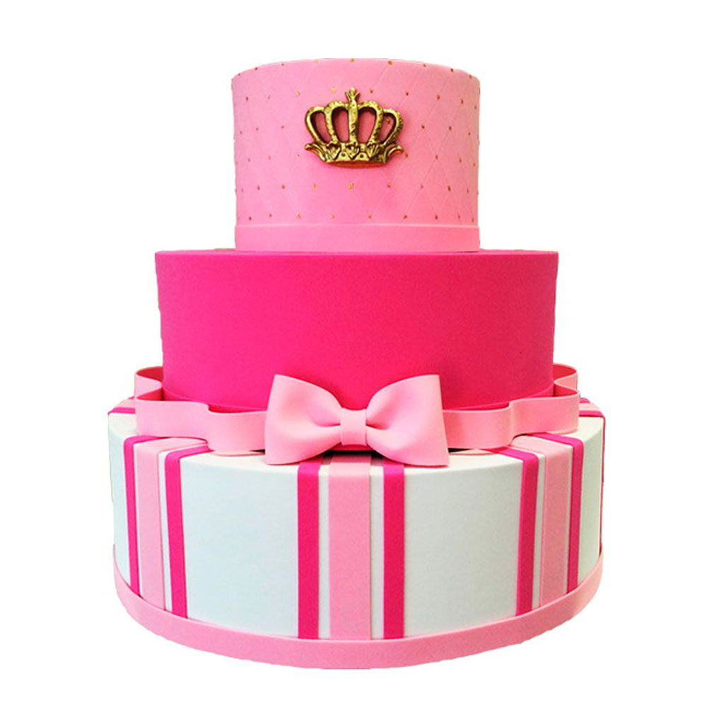Topo Para Bolo Princesa de Papel com suporte para colocar no bolo
