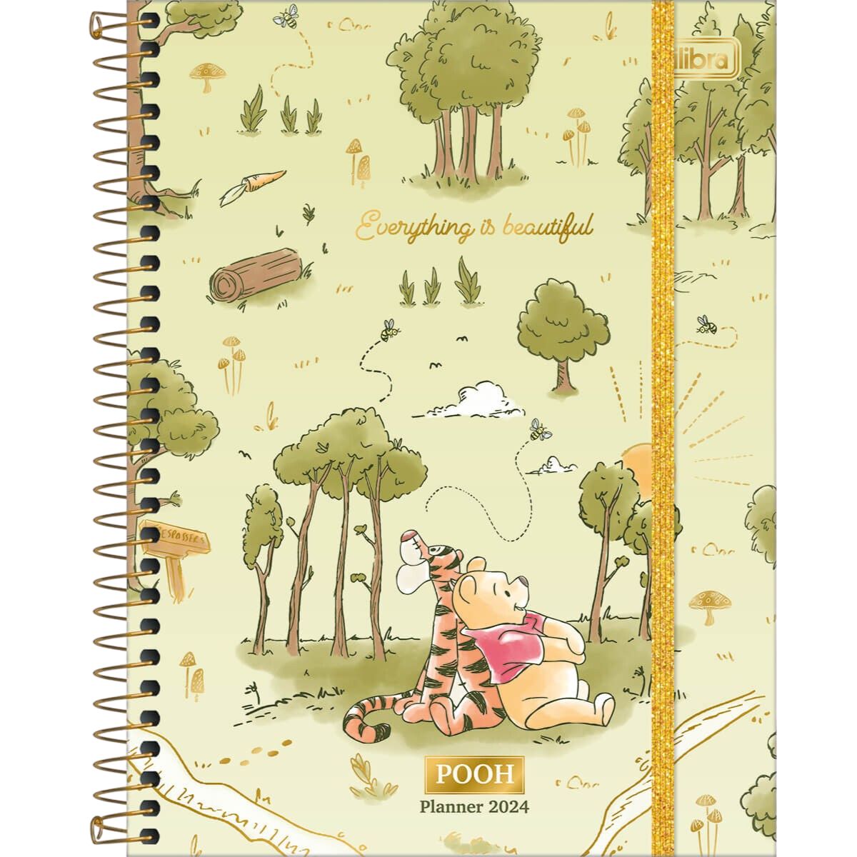 Planner 2024 Pooh Tilibra 80Folhas MundoLápis