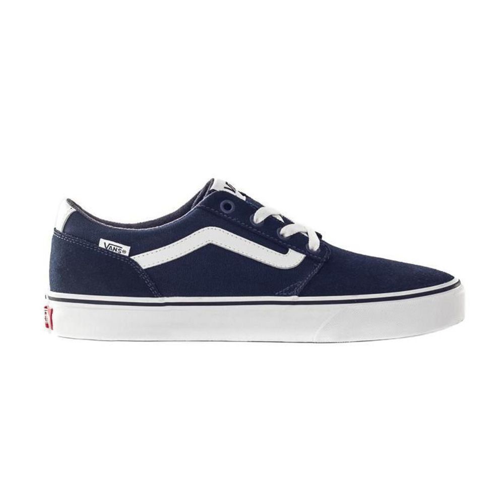 Tênis couro vans mn chapman cheap stripe cinza