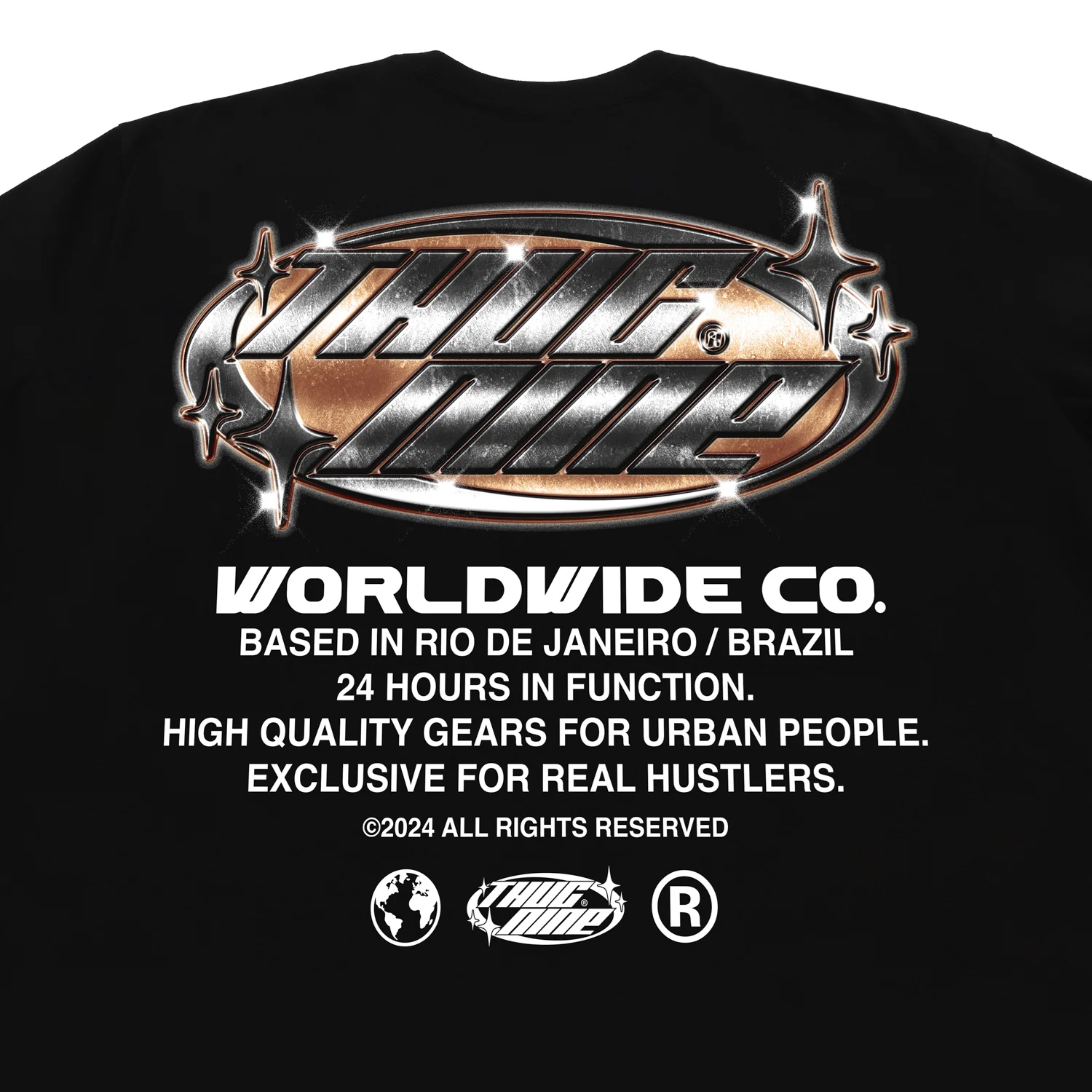 Tshirt Thug Nine Iron Work - Preto - Surfers - Loja Online de