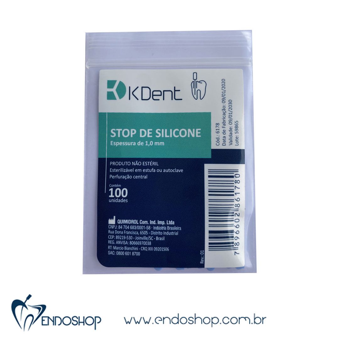 Stop de Silicone Cursor de Limas Endodônticas KDent