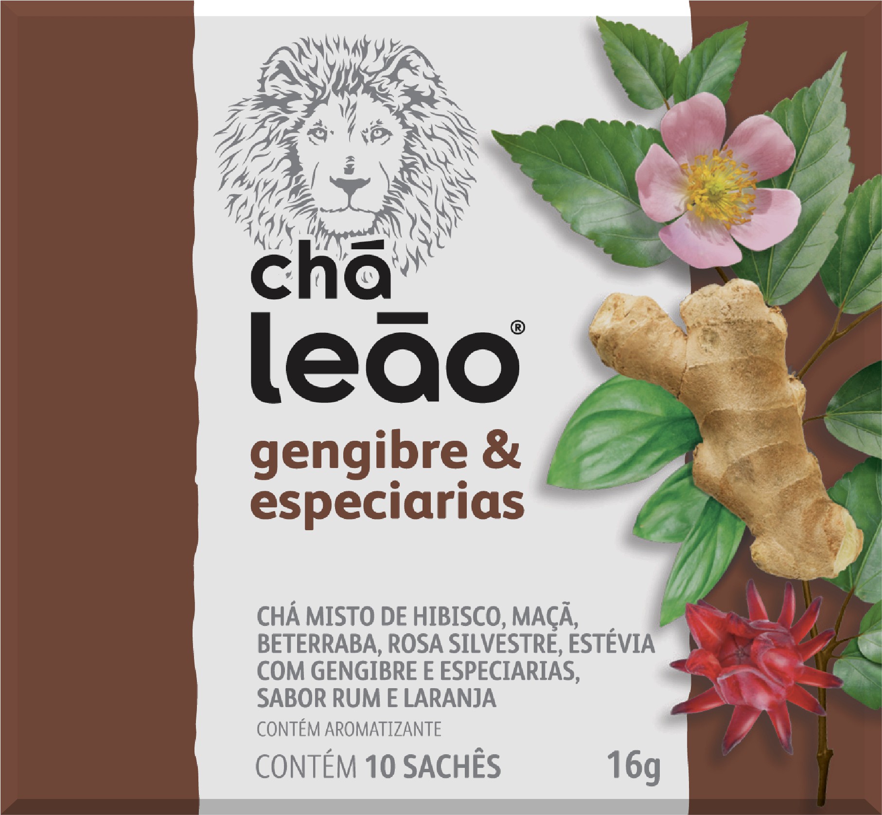 Chá Leão - Gengibre com Especiarias 10 sachês | Locafé - Locafé – Cafés,  chás, xaropes e insumos para bebidas quentes.