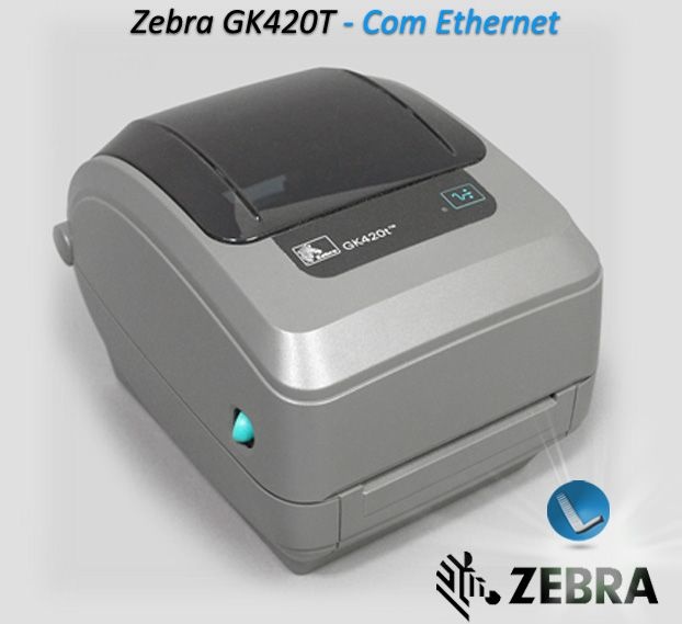 Impressora De Etiquetas Zebra Gk420t Rede Ethernet Lservice Peças E Impressoras 6446