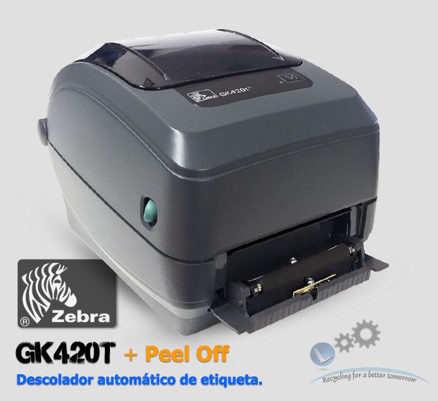 Impressora De Etiquetas Zebra Gk420t Kit Peel Off Lservice Peças E Impressoras 9630