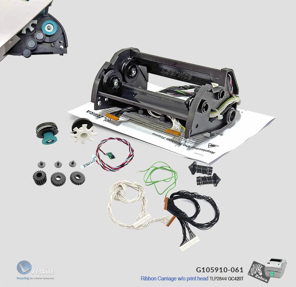 Carro do ribbon zebra TLP2844_ GC420T - Lservice peças e