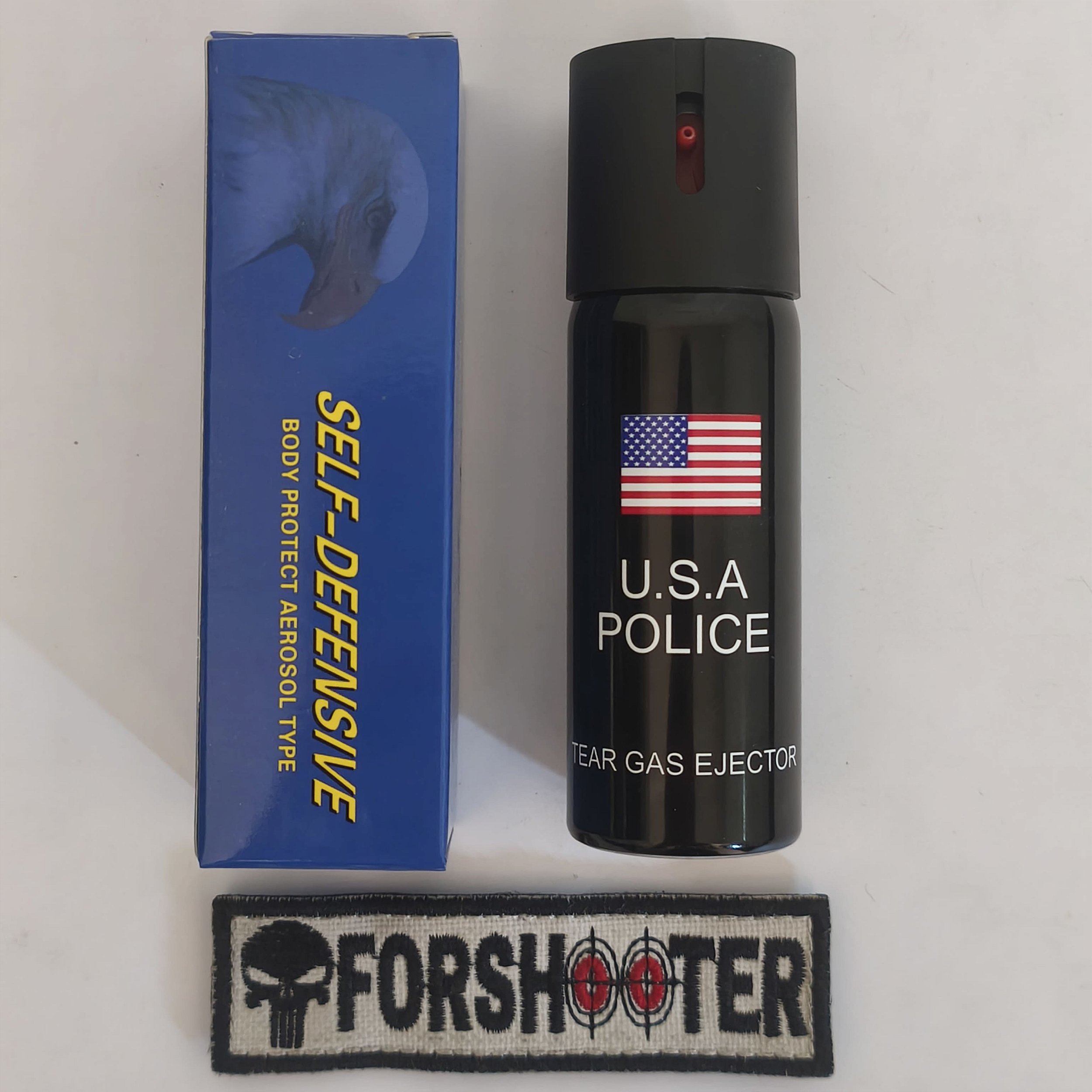 Spray de Defesa POLICE U.S.A 60ml - FORSHOOTER - Militar e tático
