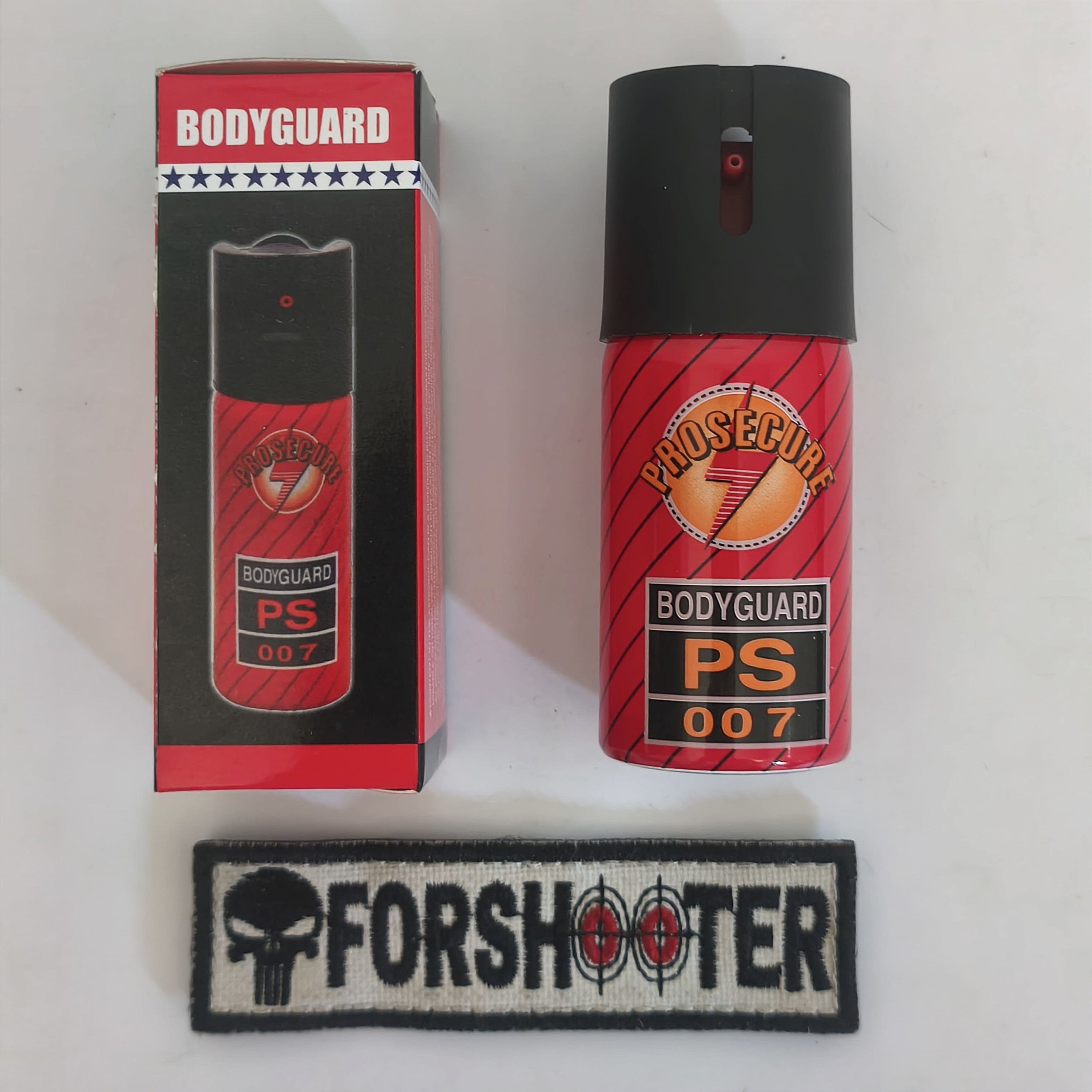Mini Spray de Defesa BODYGUARD PS 007 40ml - FORSHOOTER - Militar e tático