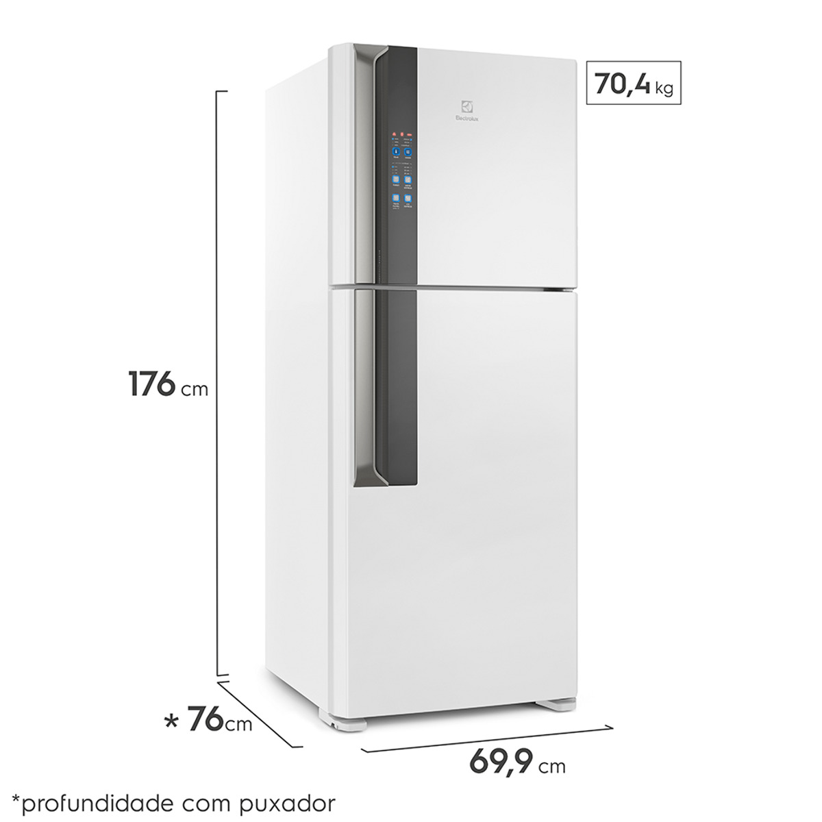 Geladeira Electrolux Frost Free Inverter 431L Efficient Duplex