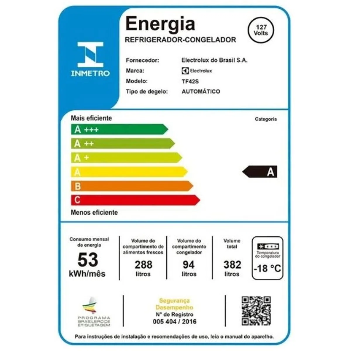 Geladeira Electrolux Frost Free 355L Experience Com Autosense