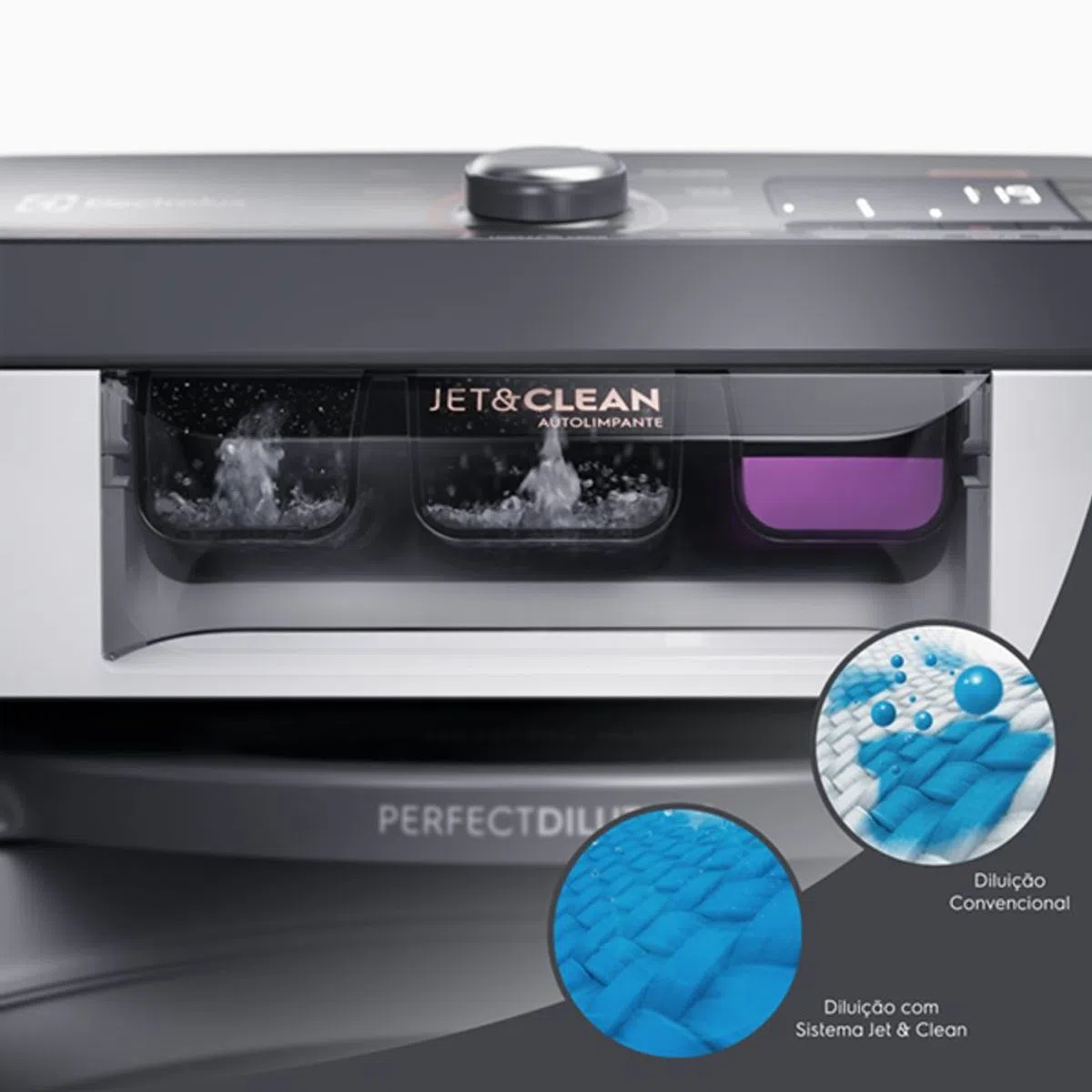 Máquina de Lavar 18kg Electrolux Premium Care cm Cesto Inox, Time