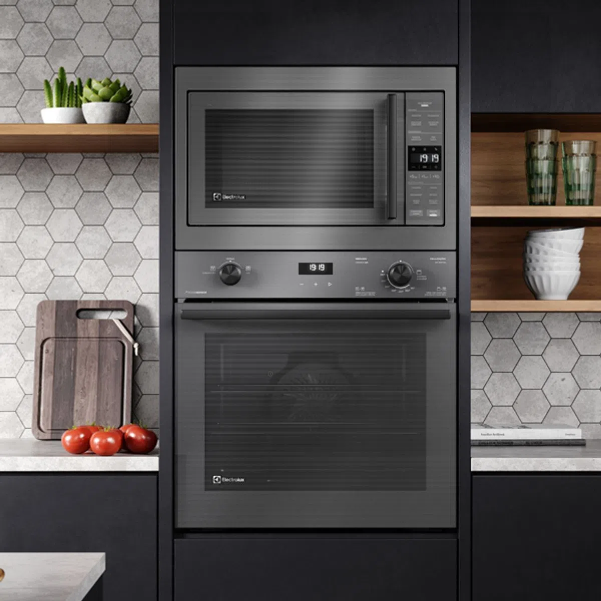 Torre de Cocção com Micro-ondas de Embutir 34l Experience + Forno de ...