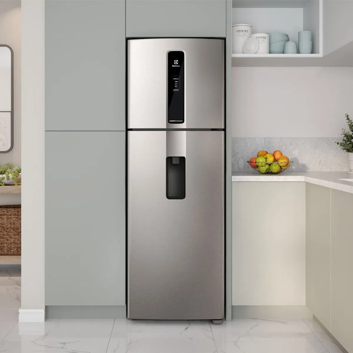 Geladeira Electrolux Frost Free Inverter 389L Água na Porta AutoSense ...