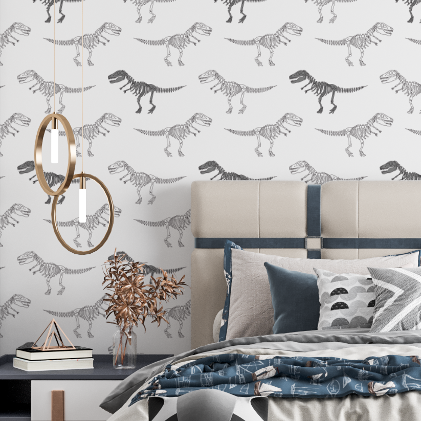 Vinil decorativo esqueleto T-Rex - TenStickers