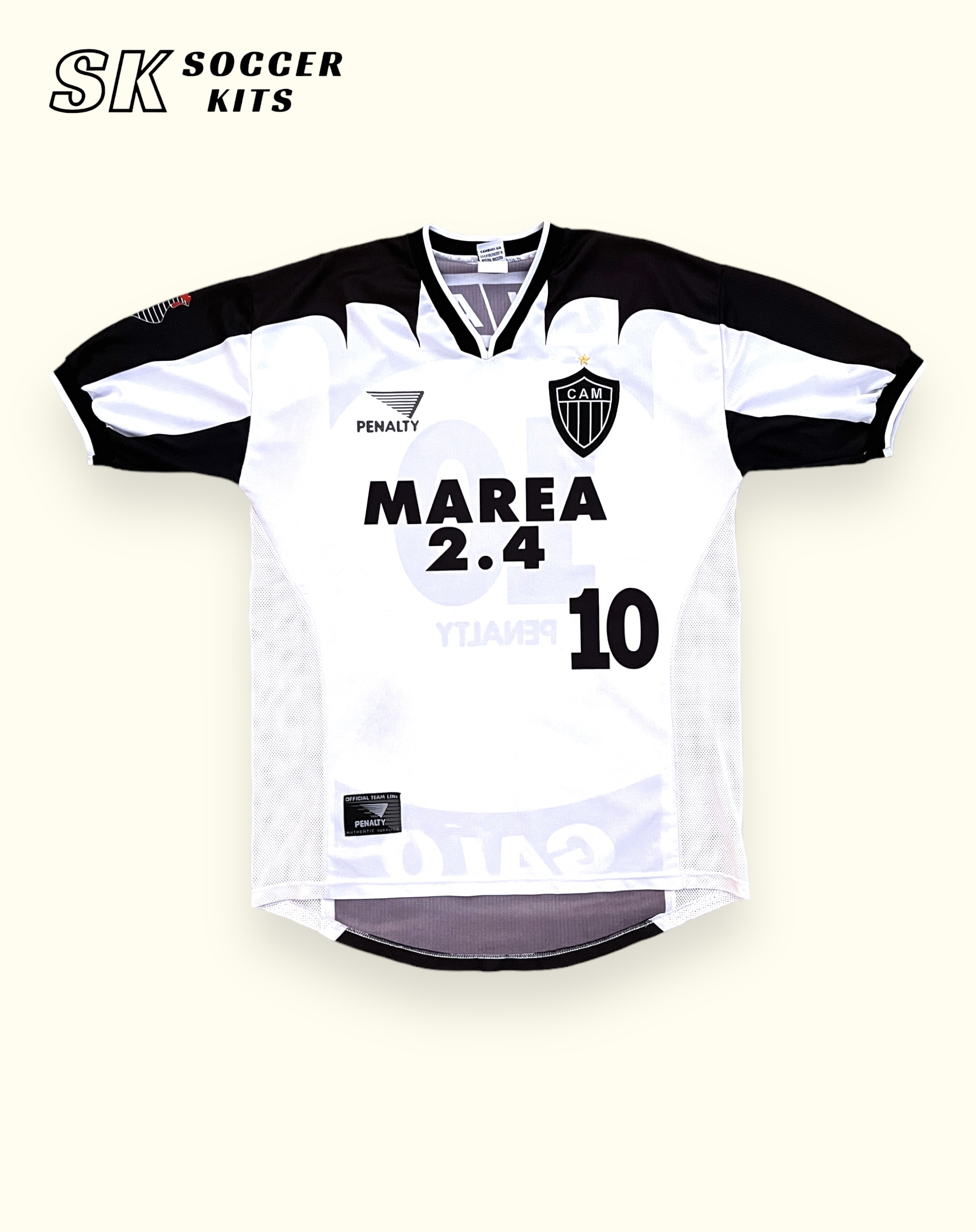 Camisa Atlético MG 2000 Away #10 - Soccer Kits - Camisas de Futebol