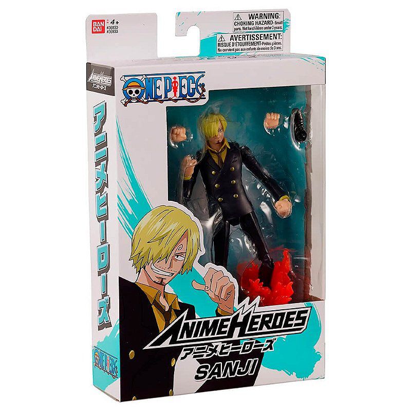 Bandai Figuarts ZERO One Piece – Sanji Battle Version, Statuetta 15 Cm, Collezione Ufficiale