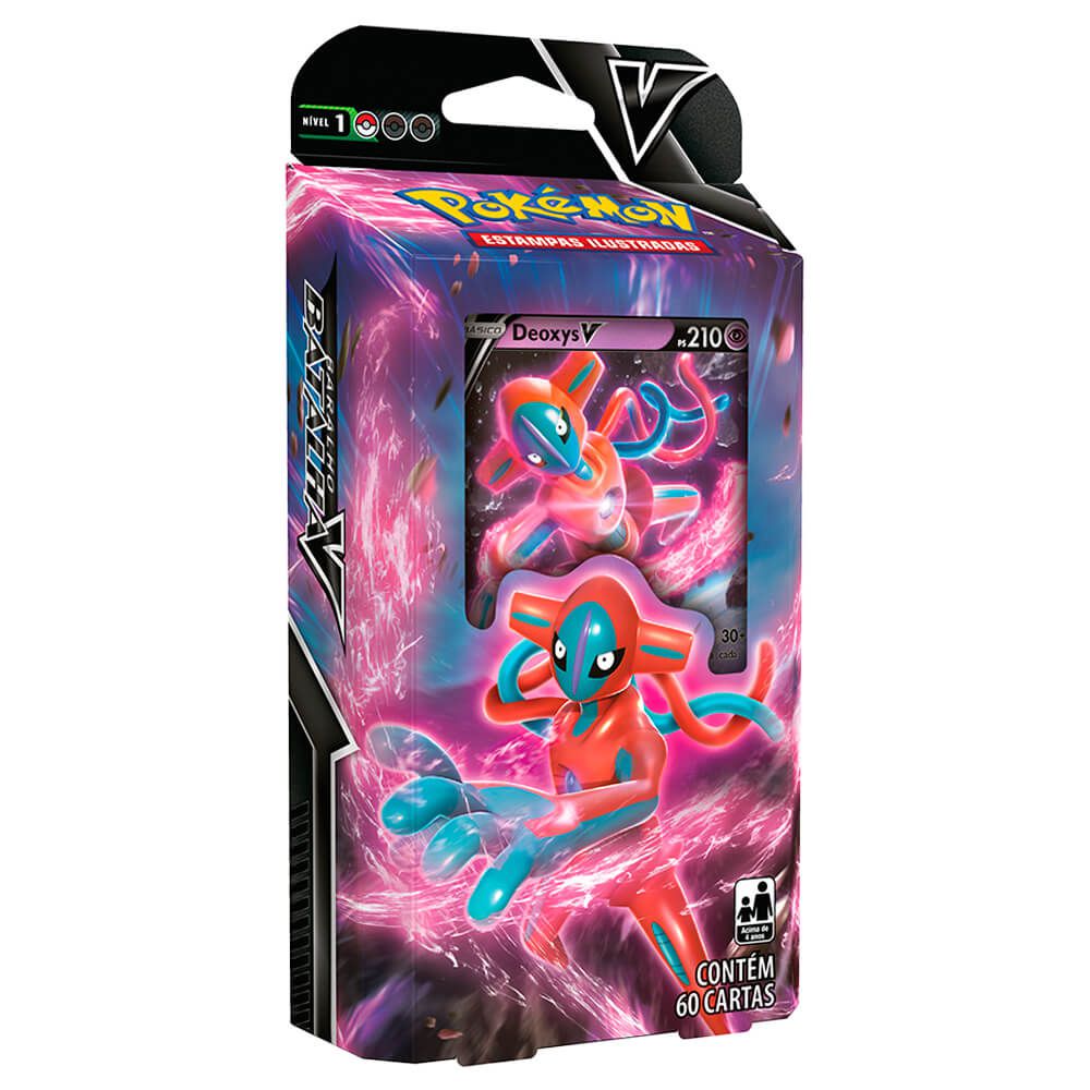 BOX POKÉMON COLEÇÃO DE BATALHA ZERAORA VMAX E V-ASTRO OU DEOXYS