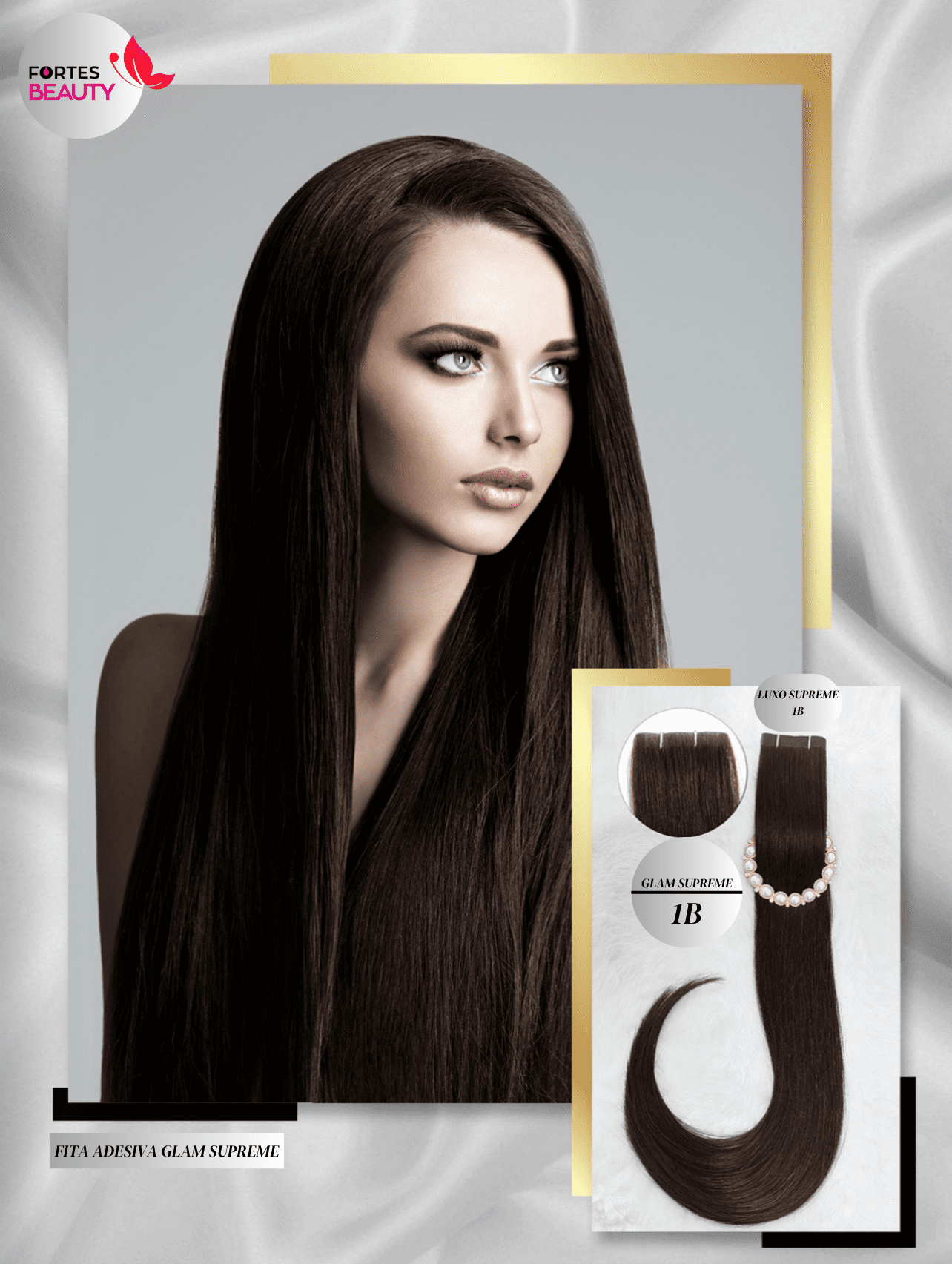 Mega Hair de Fita adesiva Ultra fina - Glam Supreme 70 Gramas - Fortes  Beauty - Loja de Cosméticos