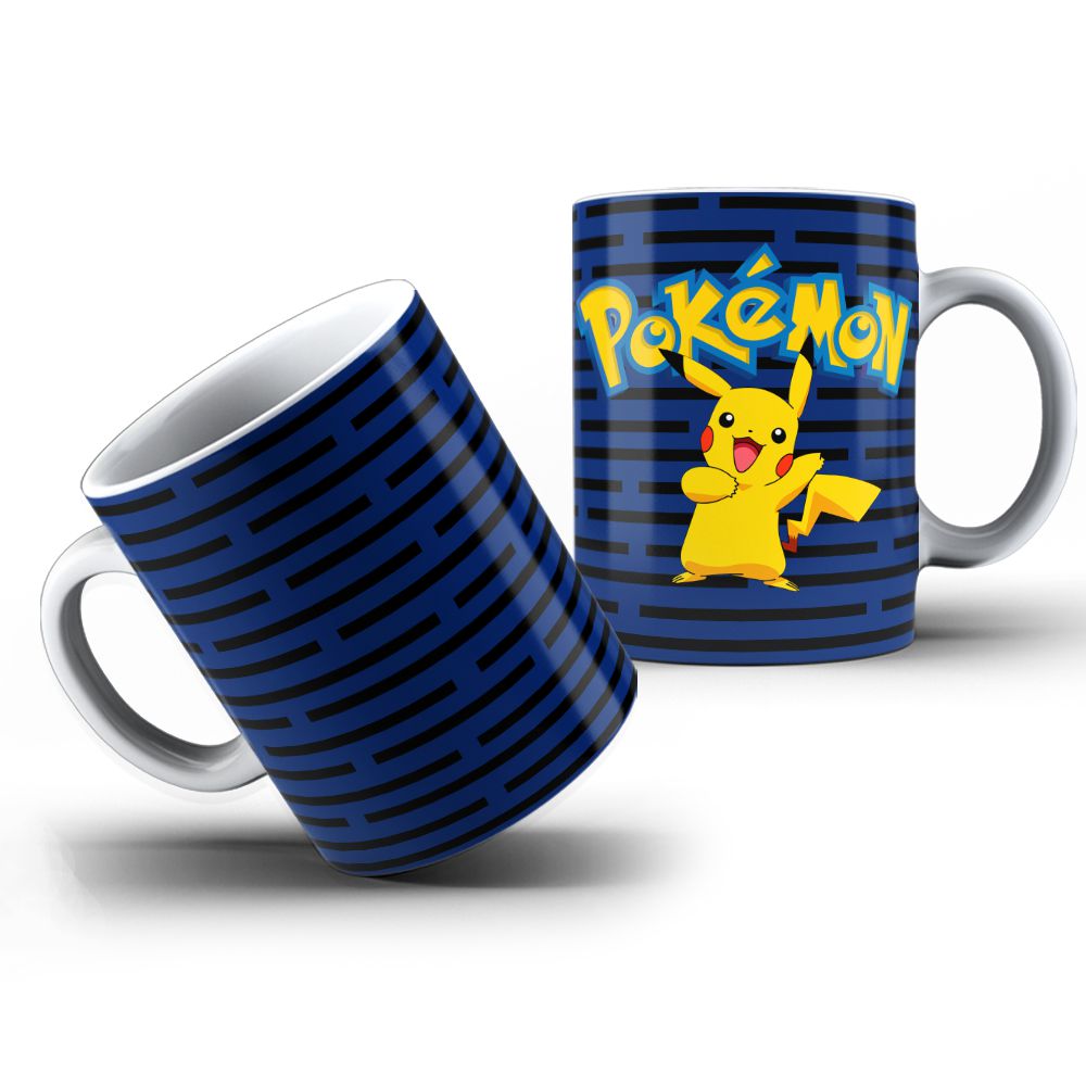 Quadro Decorativo Nerd/Geek Pokémon Yellow/Blue