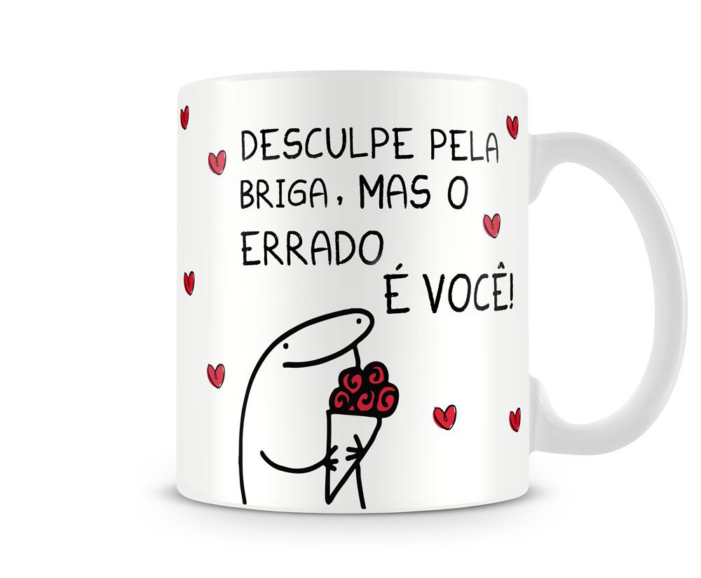 Caneca Meme Boneco Palito Gosto De Resolver Com Calma