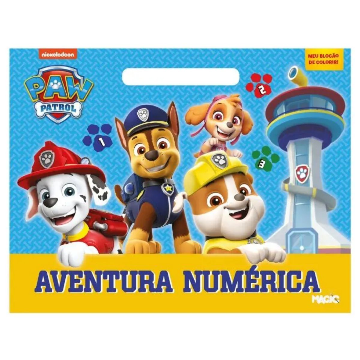 Livro De Colorir Brinquedo Infantil Patrulha Canina Didático