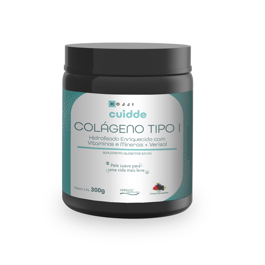 Colágeno Tipo I Hidrolisado com Vitaminas + Verisol CUIDDE c/ 300g - Hojji  Suplementos