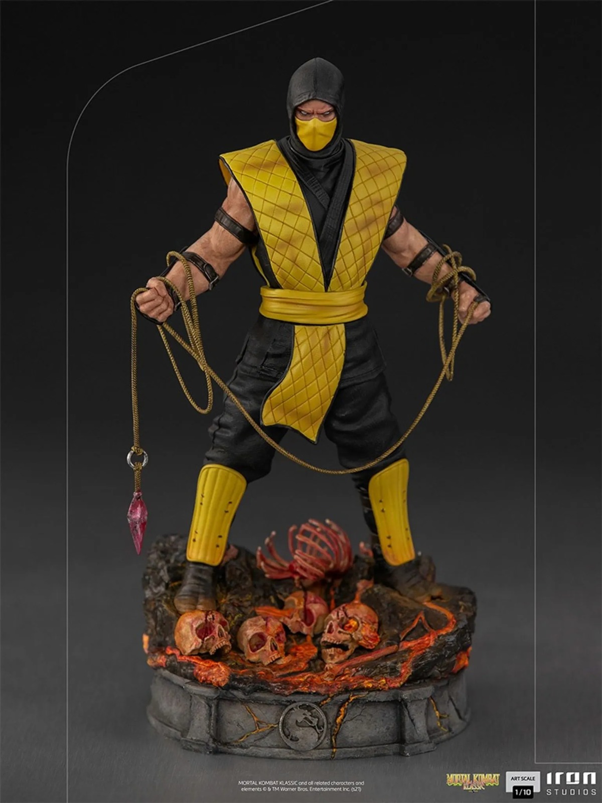 Estátua Scorpion - Mortal Kombat - Art Scale 1/10 - Iron Studios - Action New