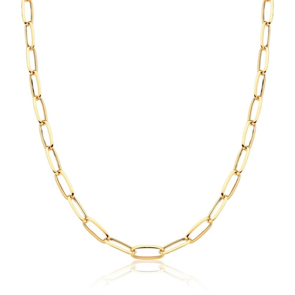 Corrente Elo Cartier Oval Ouro 18K 60cm