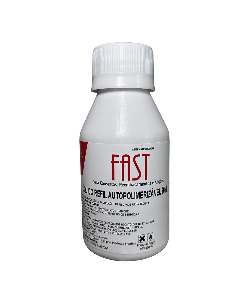 Lquidos Fast  Autopolimerizvel para Reparos e Reembasamentos - Frantins  Produtos Odontolgicos