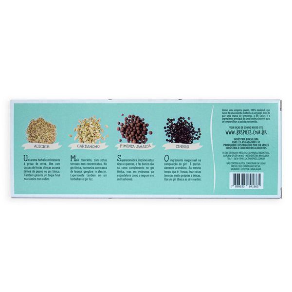 Kit Gin Tônica BR Spices 40g Me Gusta Veg Sua loja Saudável na