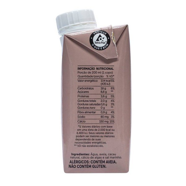 Bebida De Aveia Org nica Cacau Nude 200ml Me Gusta Veg Bebida De Aveia Org nica Cacau Nude 200ml Me Gusta Veg