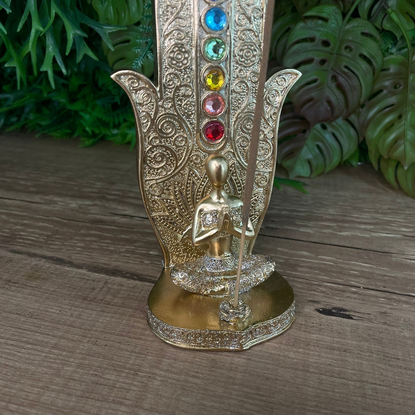 Incensário Mão Hamsá 7 Chakras - Namastê imagem 3