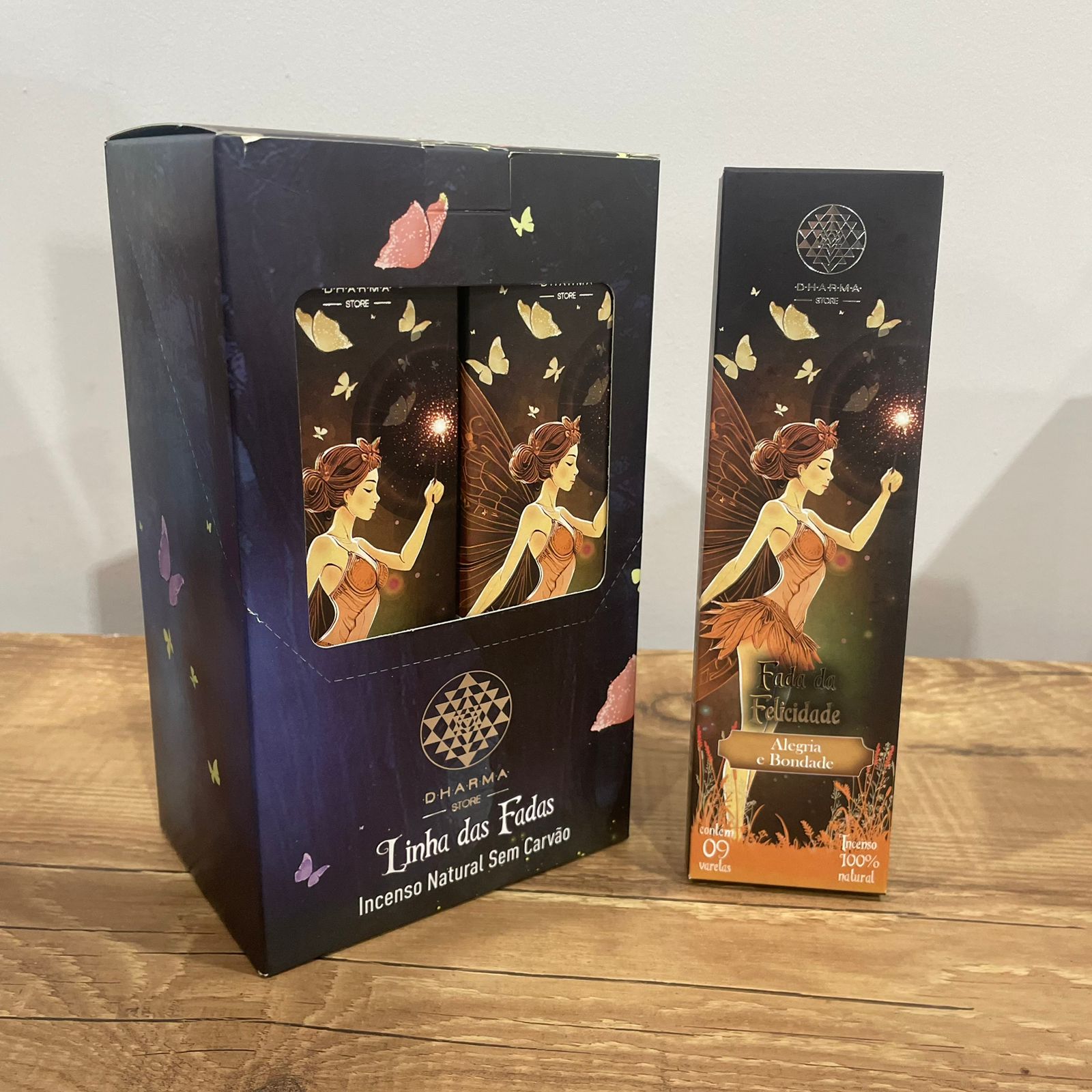 Box Incenso Dharma Natural Vareta - Fada da Felicidade - Atacado