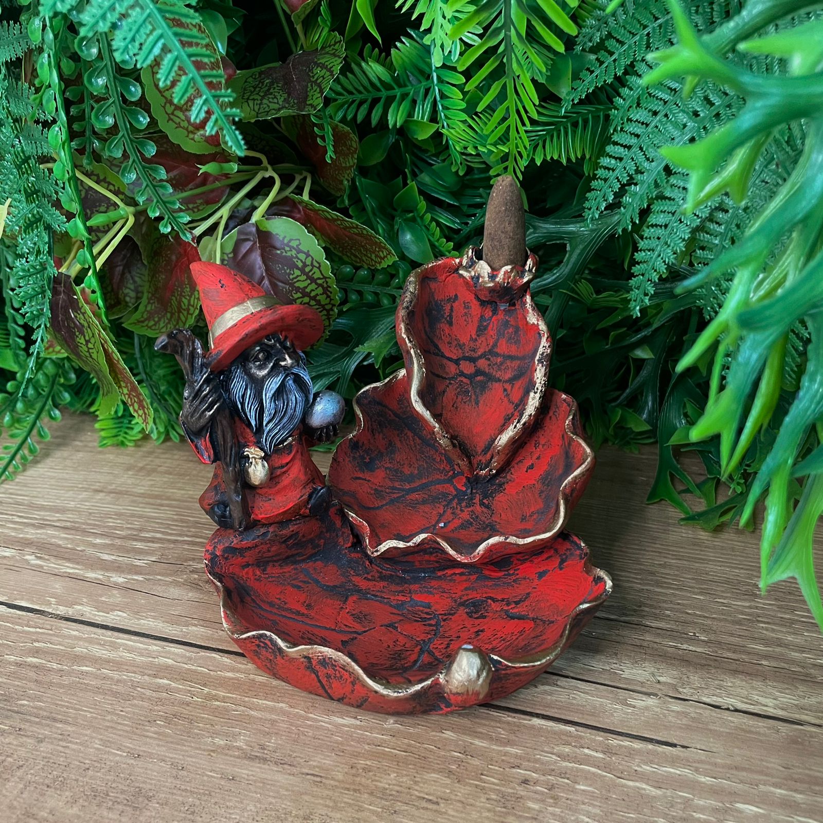 Incensário Cascata Mago - Vermelho imagem 2