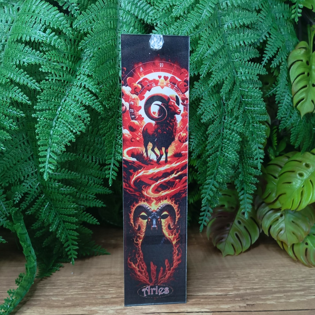 Incensário de Vidro Signo Áries - 25x6cm imagem 2