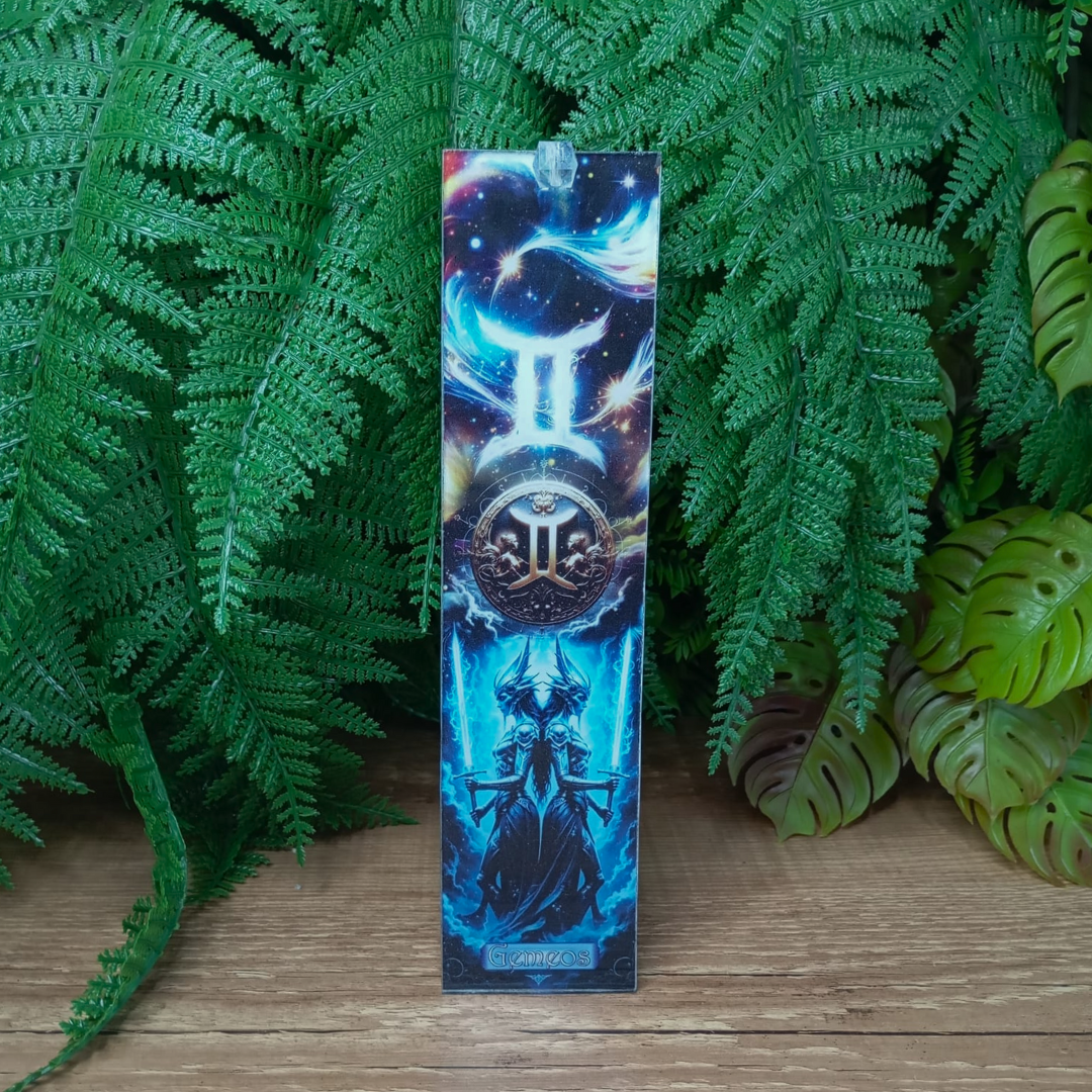 Incensário de Vidro Signo Gêmeos - 25x6cm imagem 2