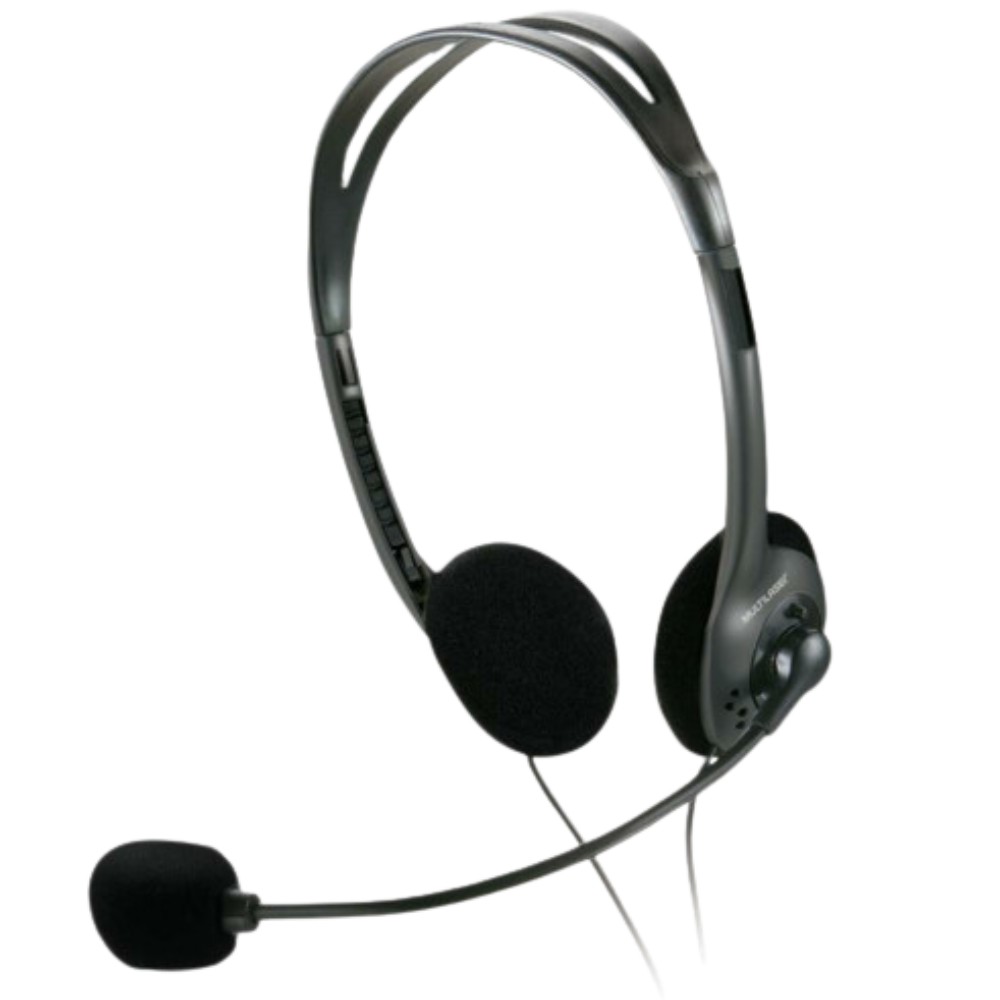 Fone de ouvido, Headset Multilaser estéreo com fio, Preto P2 PH002 - Limmax