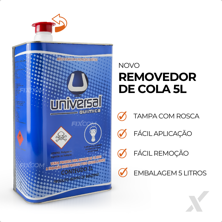 Removedor de Cola Tira Grude De Adesivo 5 Litros Universal Quimica ...