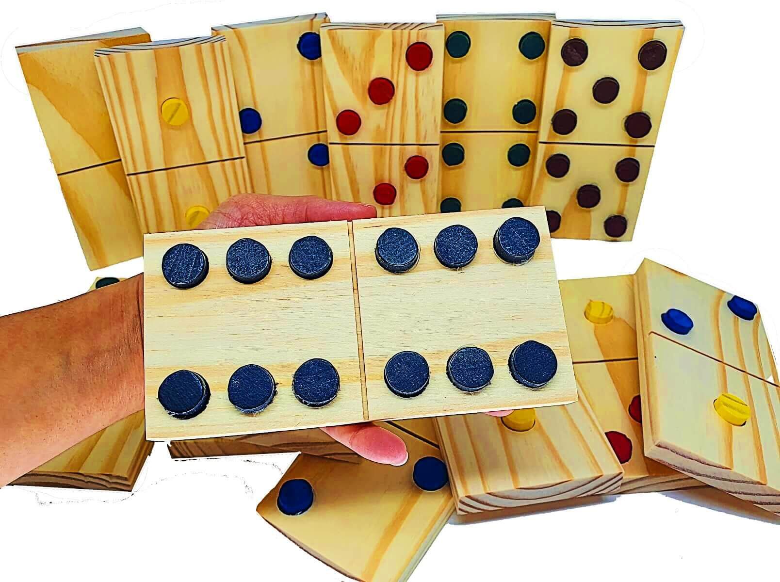 Brinquedo Infantil Jogo Domino Com Estojo 10mm Art Brink - Papellotti