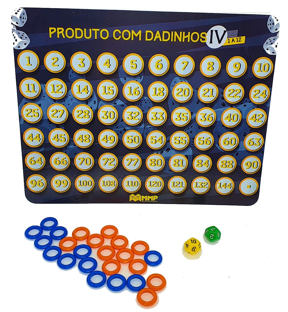 Jogo Tabuada Produto Dadinhos IV MMP Brinquedo Pedagógico - Papelaria de  Brinquedo - Brinquedo Pedagógico e Papelaria