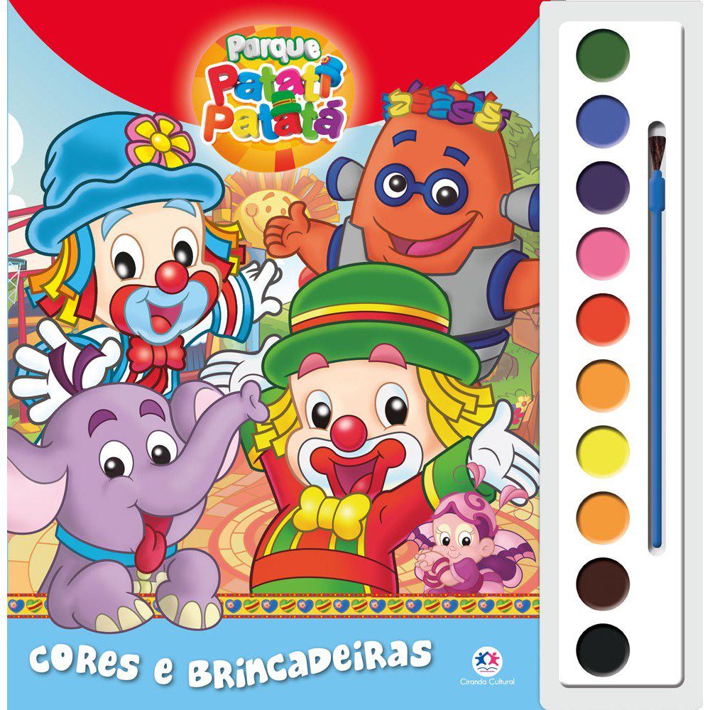 Livro Aquarela Patati Patata Atividade Colorir Infantil - Papelaria de  Brinquedo - Brinquedo Pedagógico e Papelaria