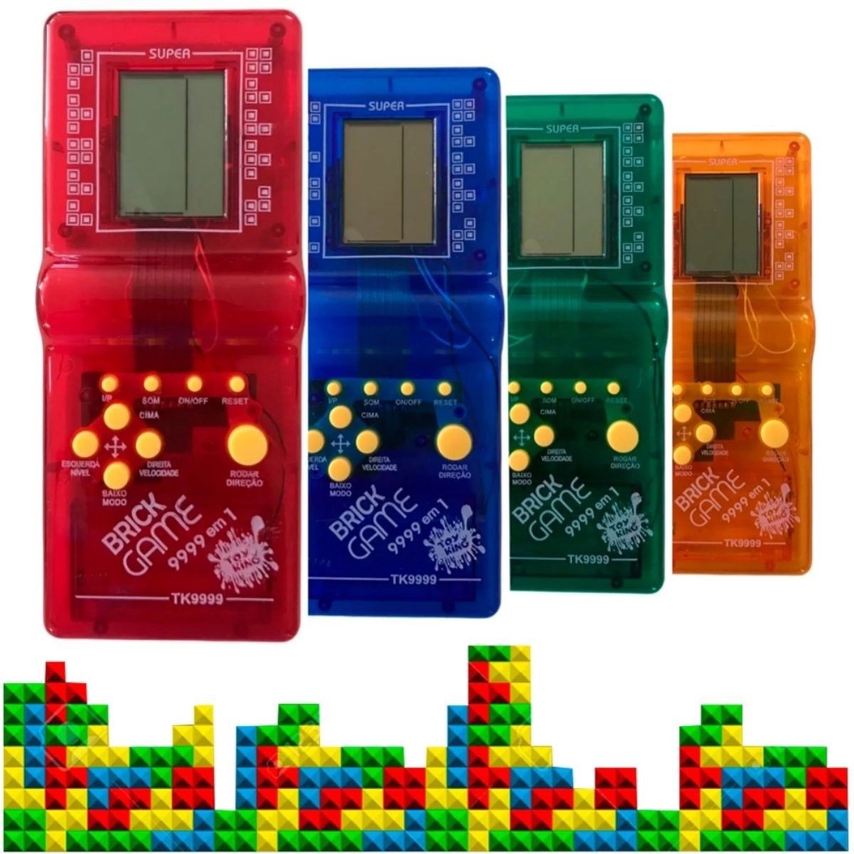 Super Mini Game Portatil 9999 Brick Game Com Pilhas