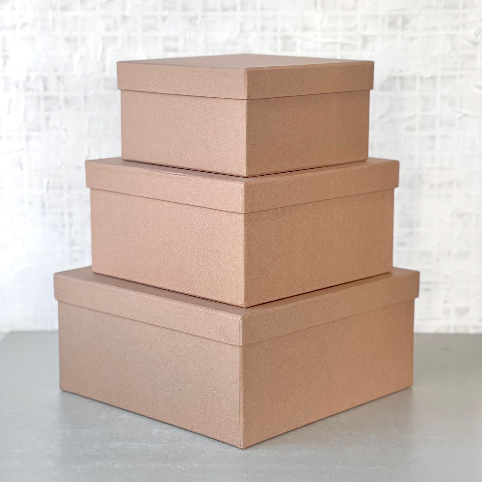 Caixa Rígida Quadrada para Presente - Kraft - OLLY POP | Embalagens para  Presente