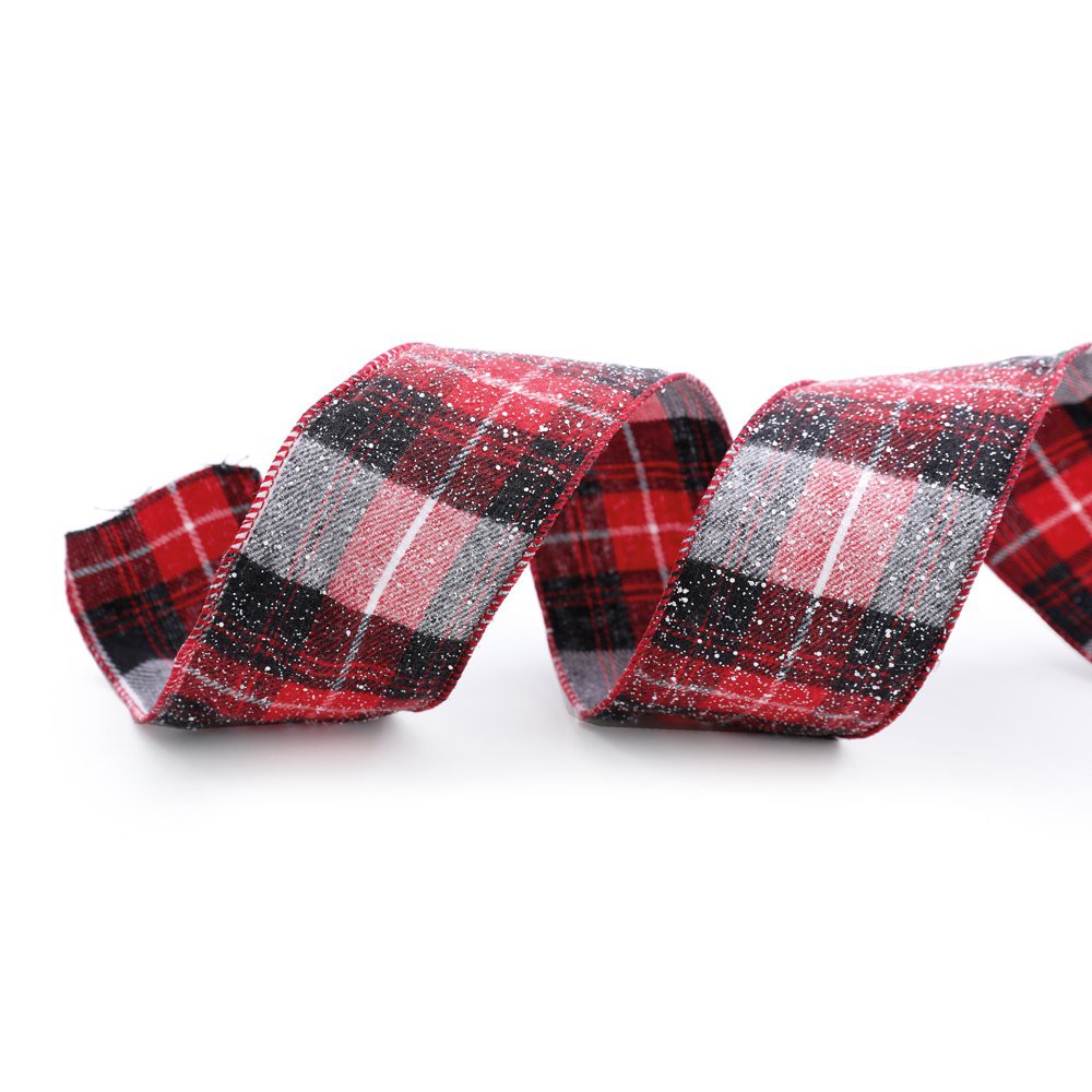 padrão xadrez tartan tradicional em branco, preto e vermelho